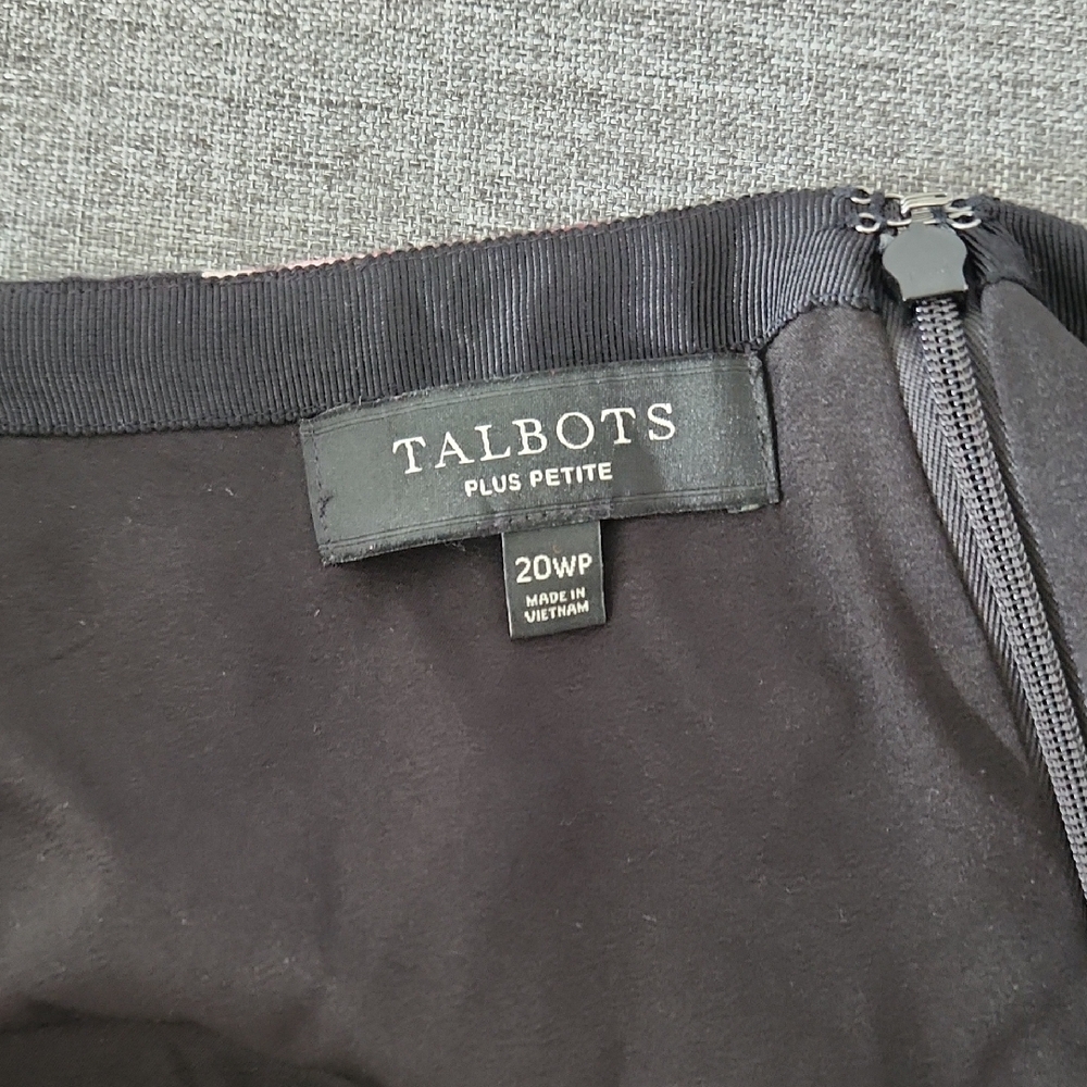 Talbots Pink and Black Pencil Skirt Knee-Length - Picture 2 of 6